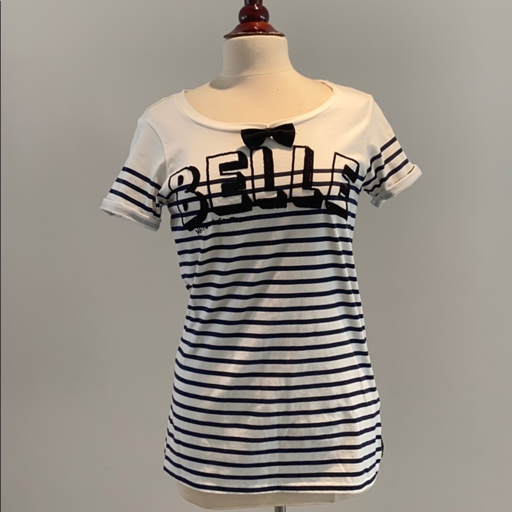 Madison Scotch - Belle embroidered shirt with bow